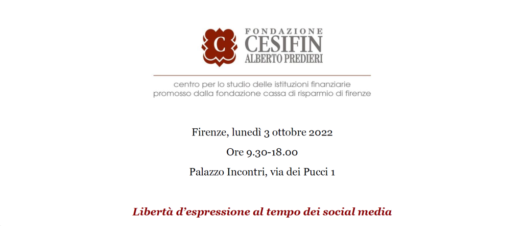 Libertà d'espressione al tempo dei social media