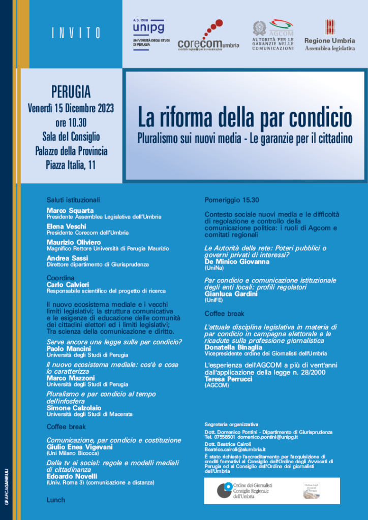 Convegno: La riforma-della par condicio