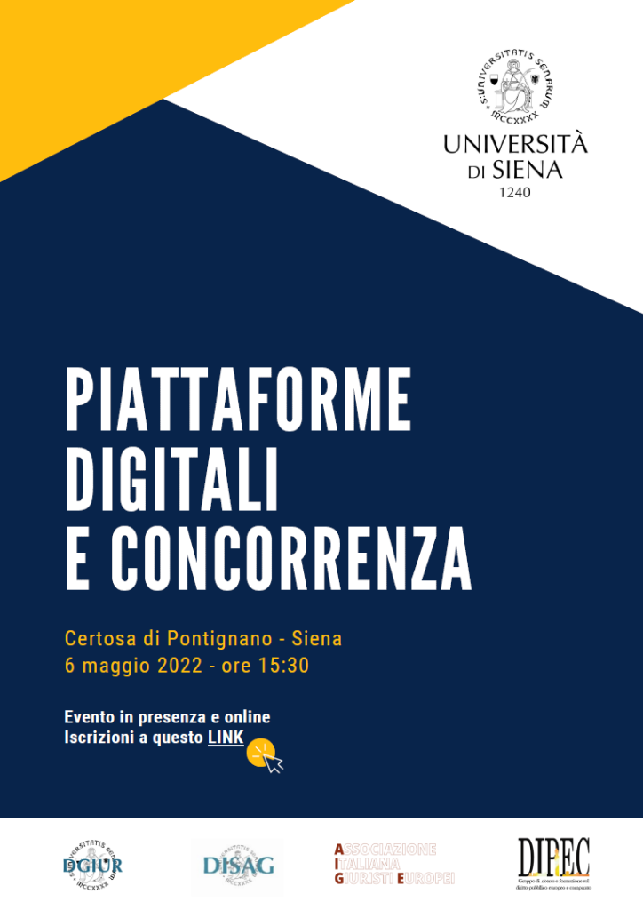 Conegno Piattaforme digitali e concorrenza