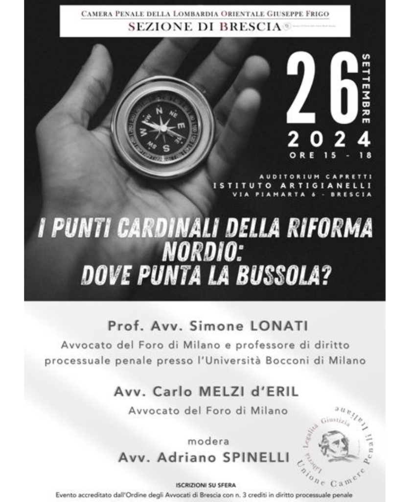 Convegno: I punti cardinali della riforma Nordio