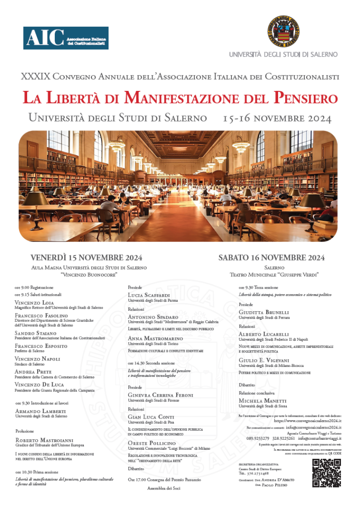 La libertà di manifestazione del pensiero