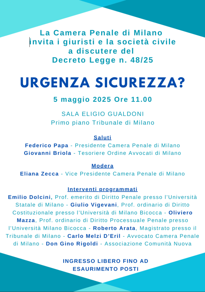 Urgenza sicurezza?