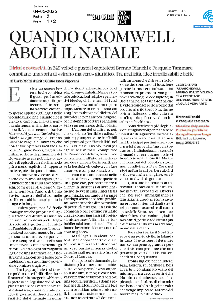 Quando Cromwell abolì il Natale