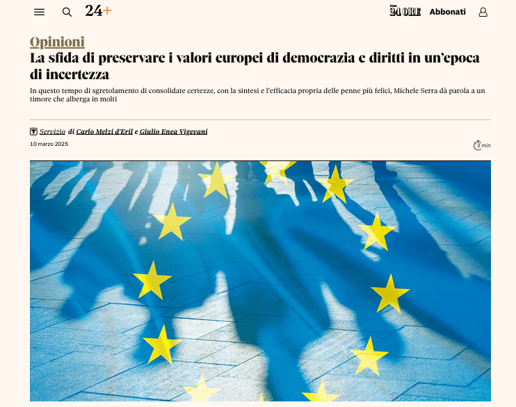 la sfida di preservare i valori europei