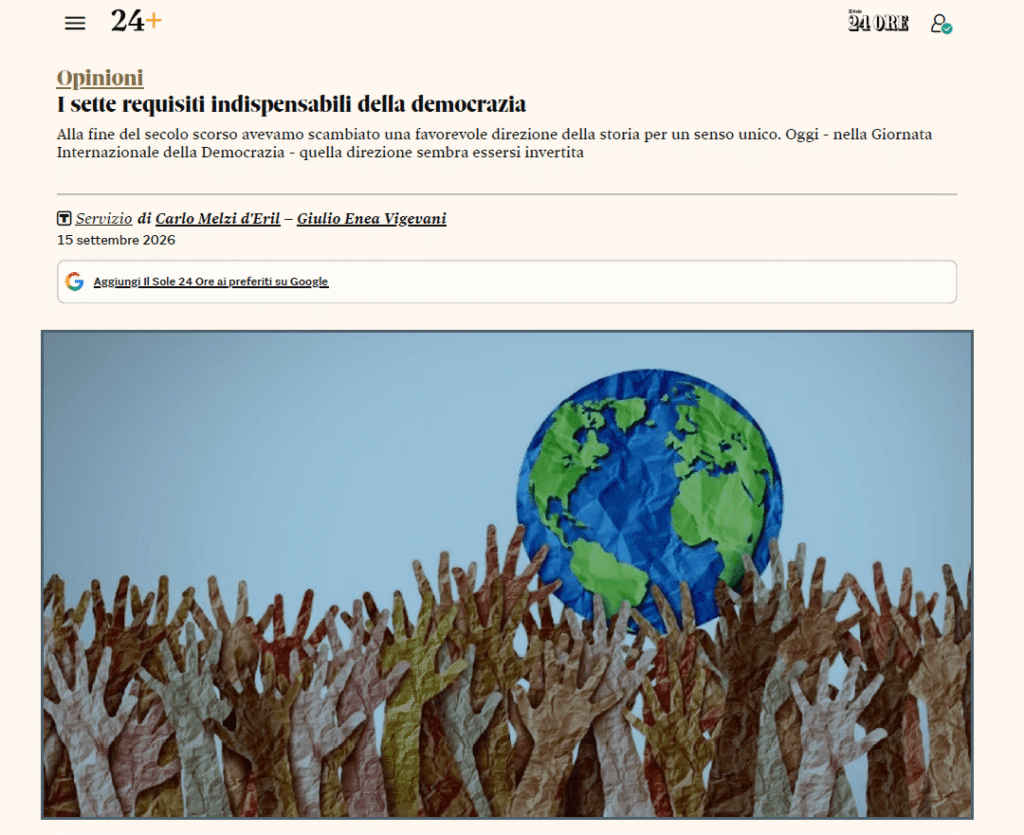 I sette requisiti indispensabili della democrazia